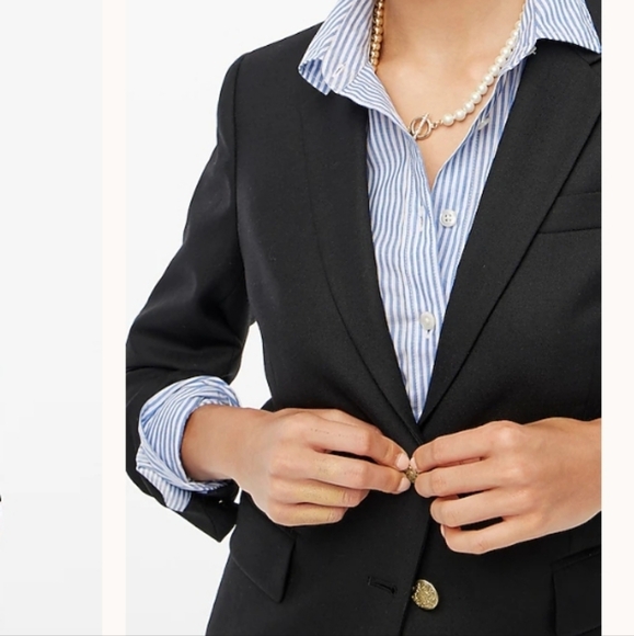 J Crew Black Original Schoolboy Wool Blazer 2 - Picture 2 of 11
